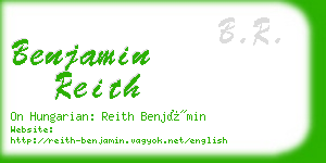 benjamin reith business card
